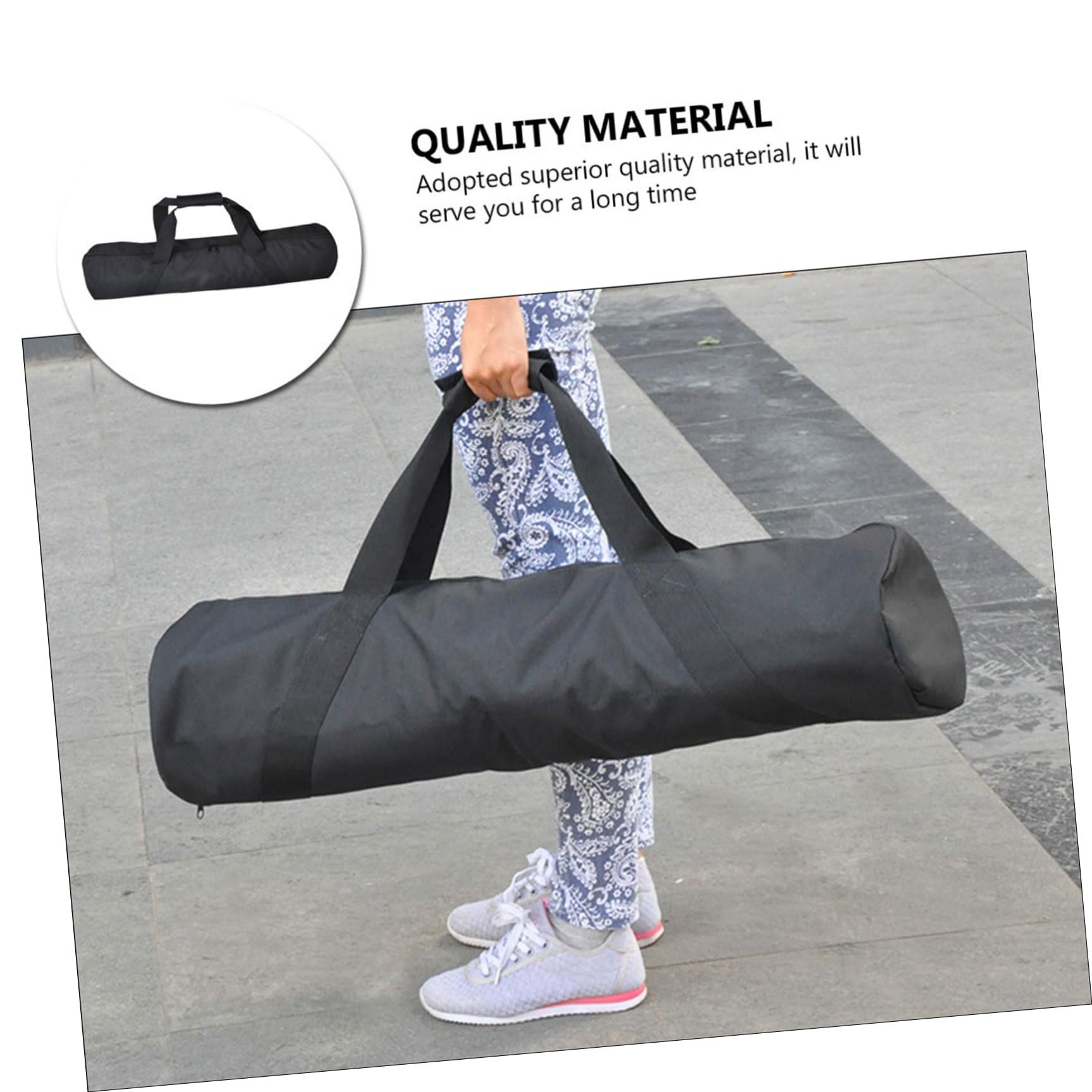 Borsa Nera per Oxford Tracolla Treppiede Fotografico | Custodia Leggera e Portatile, Trasporto Spalla o Mano, per Attrezzatura Fotografica Outdoor