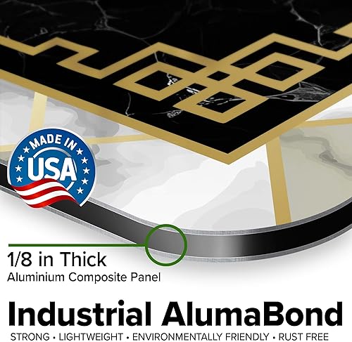 Miniatura 362 de My Sign Center - Letrero personalizado, 11 colores de fuente, 13 estilos de fuente, 4 opciones de agujero, 22 tamaños, 8 x 32 pulgadas, sin óxido,