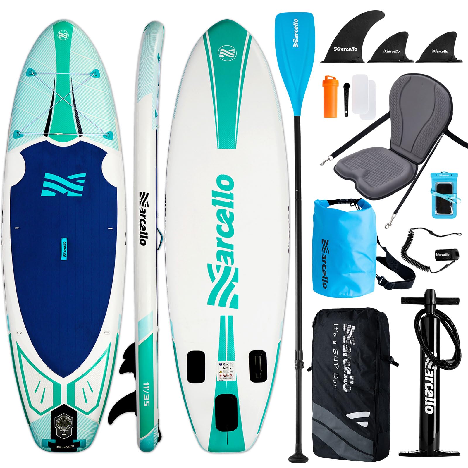 Baudelio Paddle Board, Inflatable Stand UP Paddle Board, 11’x 34”x 6” Paddle Board with Backpack, Hand Pump, Storage Bag, Phone Case, Ultra-Light Paddle Board for Adults (red) — image 1