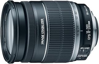 Canon EF-S 18-200mm f/3.5-5.6 is Standard Zoom Lens for Canon DSLR Cameras (Renewed)