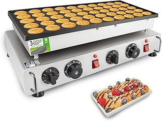 ALDKitchen Mini Dutch Pancake Maker | Electric Poffertjes Iron | Nonstick | 110V (50 Pcs)