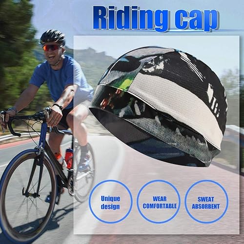 Miniatura 2 de AKIWOS Gorras de calavera para ciclismo, forro de casco para hombres, refrescante, absorbe el sudor, ciclismo, correr, esquí, sombrero para mujeres