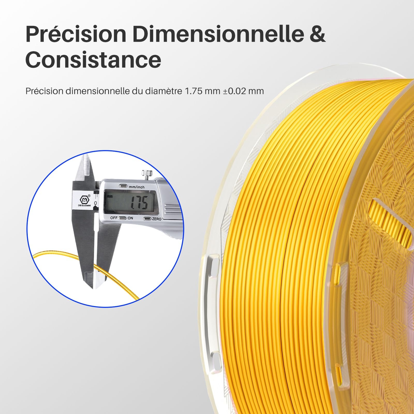 ELEGOO PLA Soie Multicolore 4×250g & PETG Beige 1KG 3D Filament