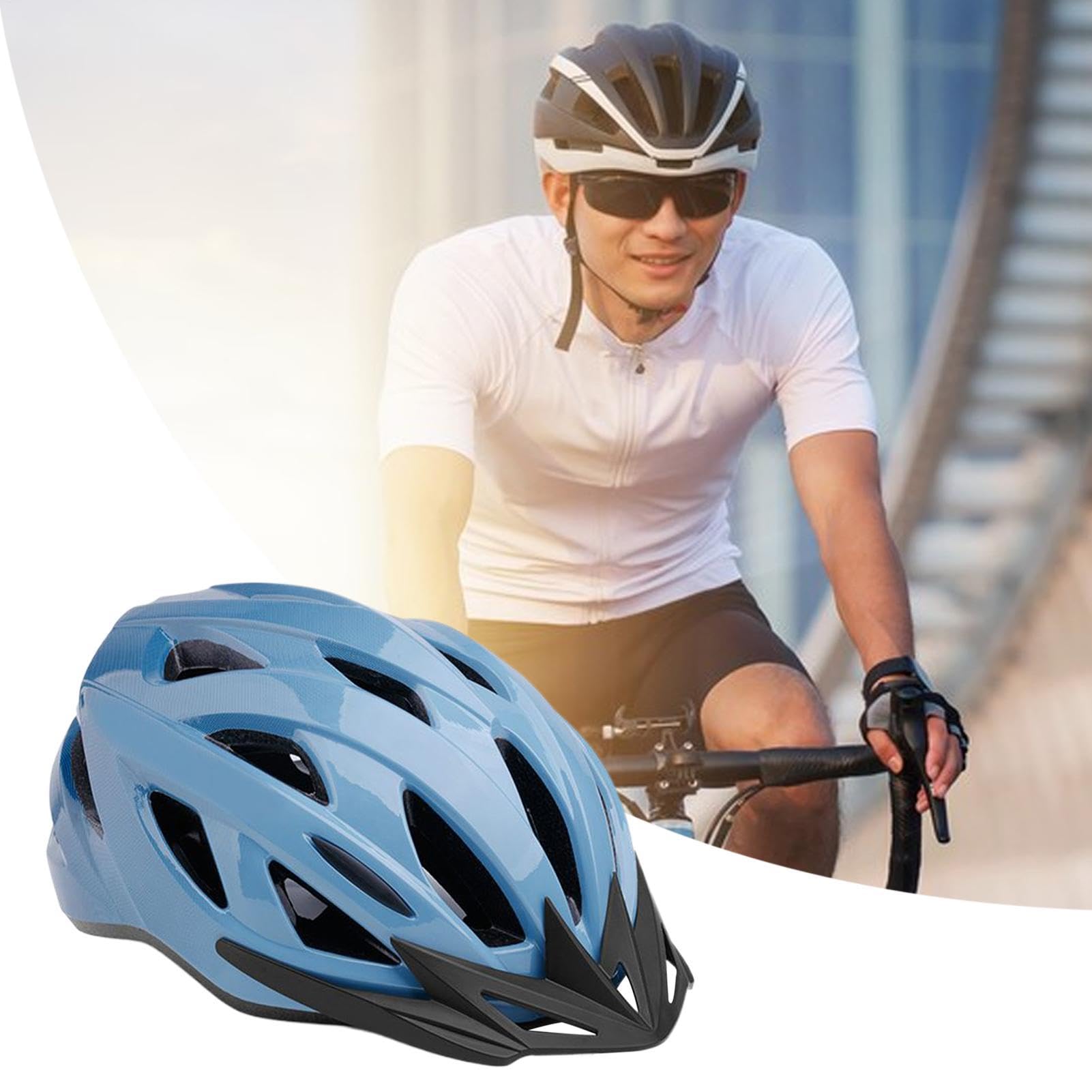 Casco Bici Adulti Per Uomo E Donna, Casco Da Bicicletta Regolabile Traspirante Per Mountain Bike E Strada, Leggero Caschi Da Corsa Per Bici Elettrica Città, Protezione Di Sicurezza