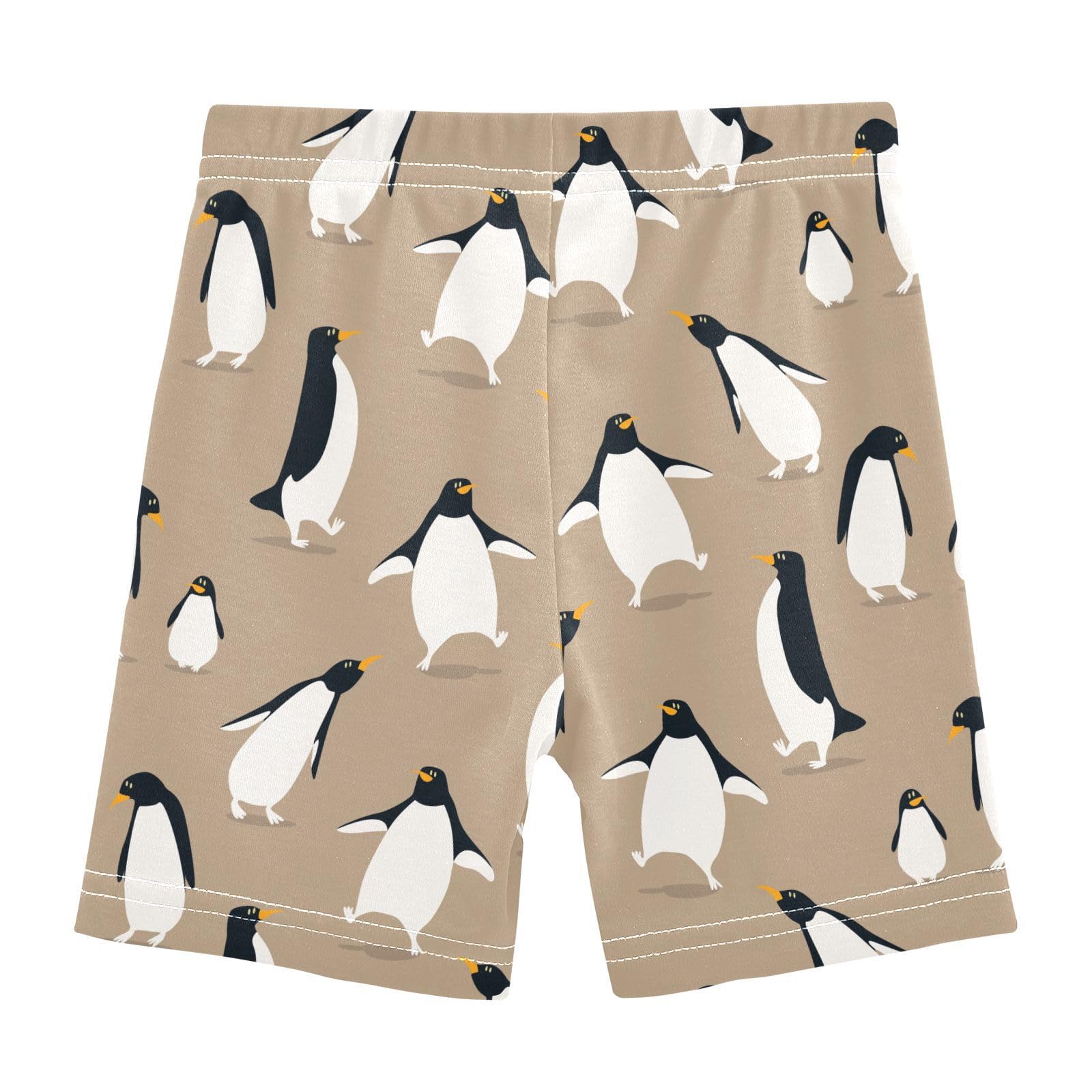 JHKKU Girls Penguins Shorts Cotton Cartwheel Bike Kids Biker Under Dress Dance Short Girl Clothes 5T