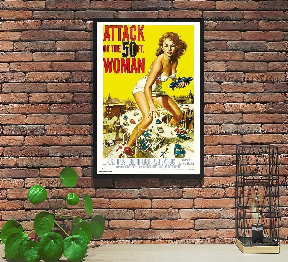 Amazon.co.jp: 妖怪巨大女 映画ポスター ATTACK OF THE 50FT WOMAN US