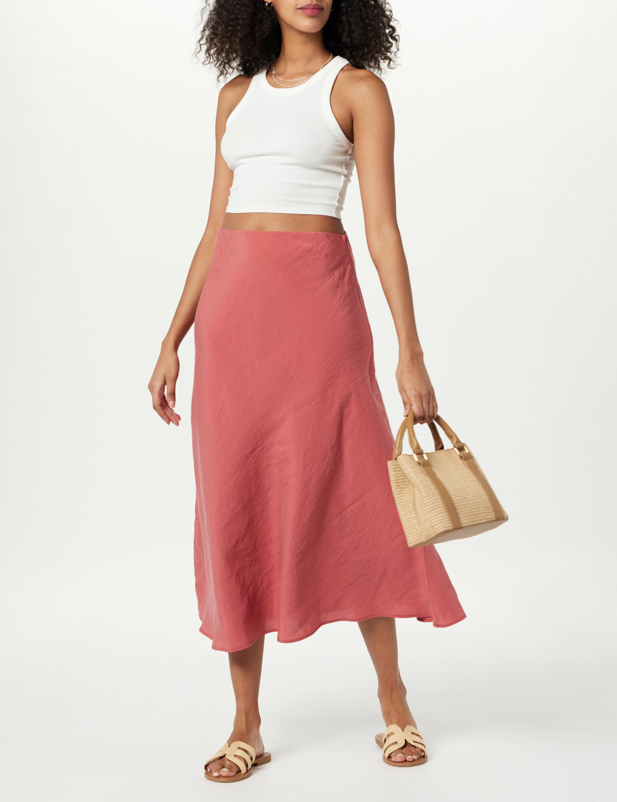 The Drop Haniyyah A-Line Midi Skirt Gonna Donna