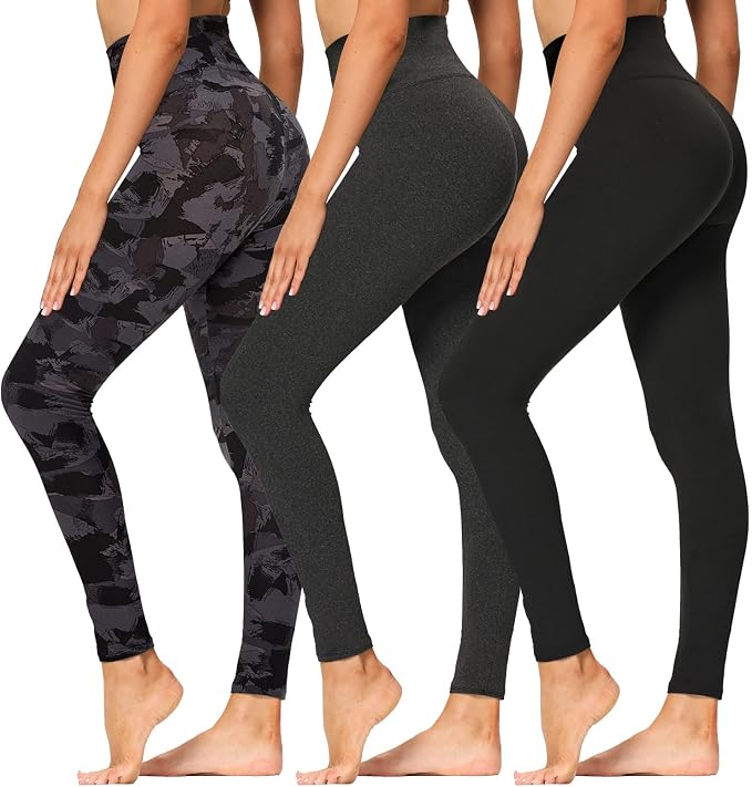Leggings a vita alta per le donne – pantaloni morbidi per il controllo  della pancia atletica per corsa, ciclismo, yoga, allenamento – Reg \u0026 Plus  Size : Amazon.it: Abbigliamento