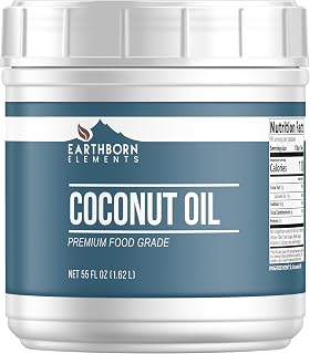 Earthborn Elements Coconut Oil (55 fl oz), Non-Hydrogenated, Food Grade, Always Pure