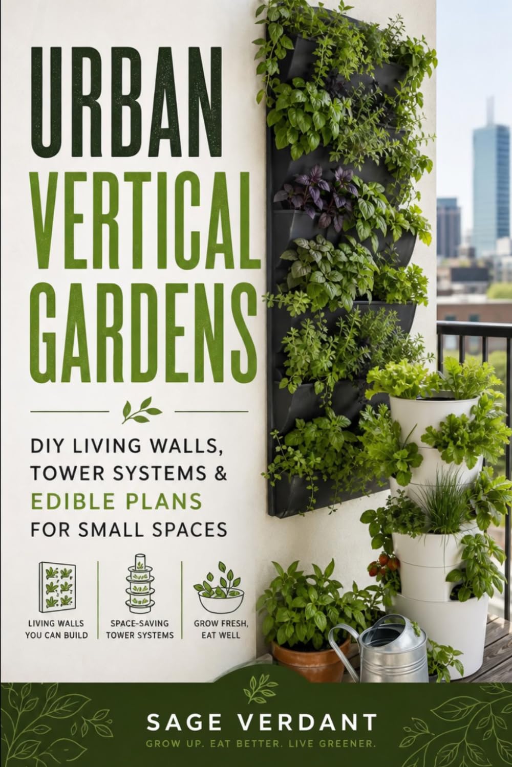 Urban Vertical Gardens: DIY Living Walls, Tower Systems & Edible Plans for Small Spaces