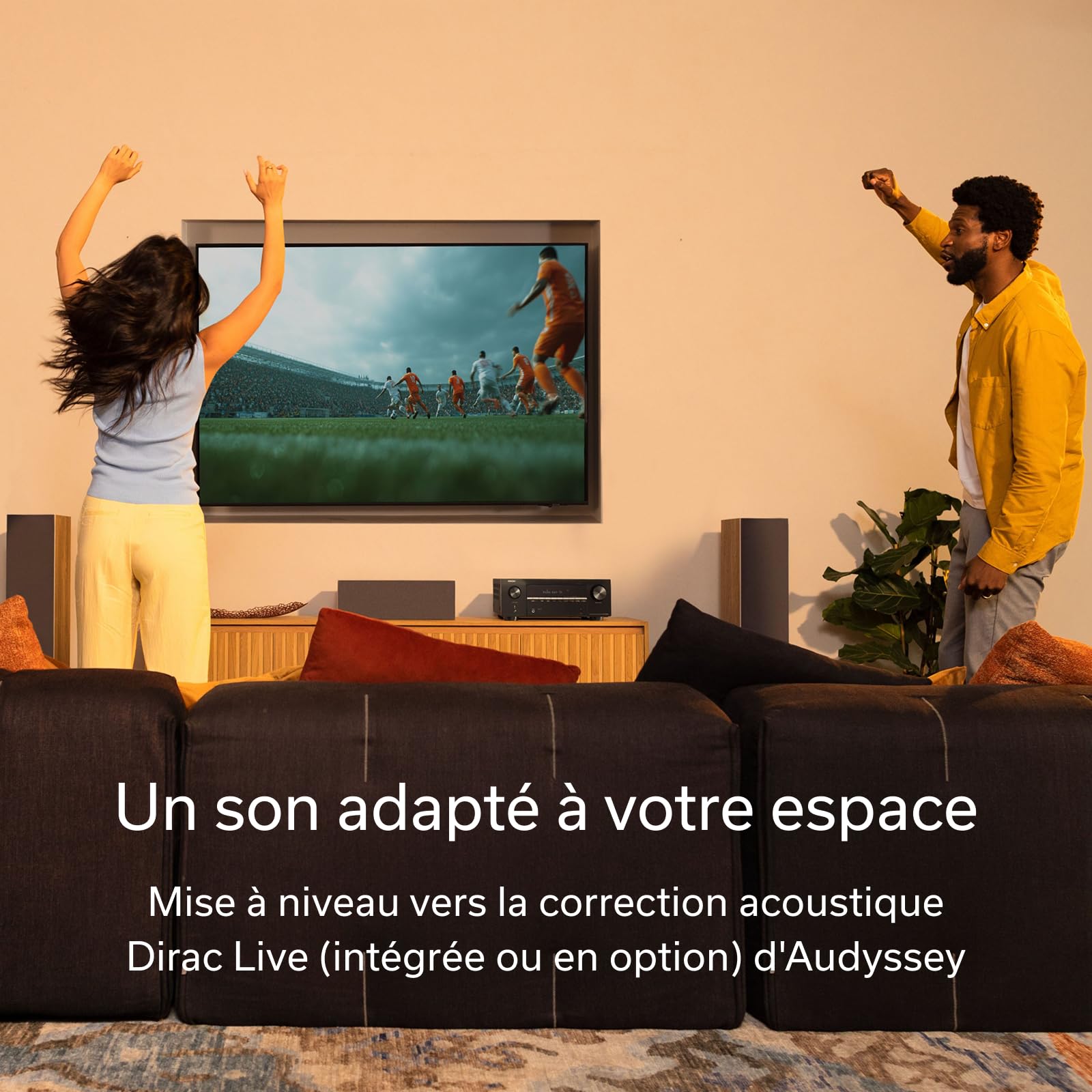 Denon AVR-X2900H Dab Amplificateur Home Cinéma 7.2 Canaux 95W avec Dolby Atmos, DTS:X, HDMI 8K, HEOS Multiroom, Wi-FI, Bluetooth, AirPlay 2, Dab+ - Noir