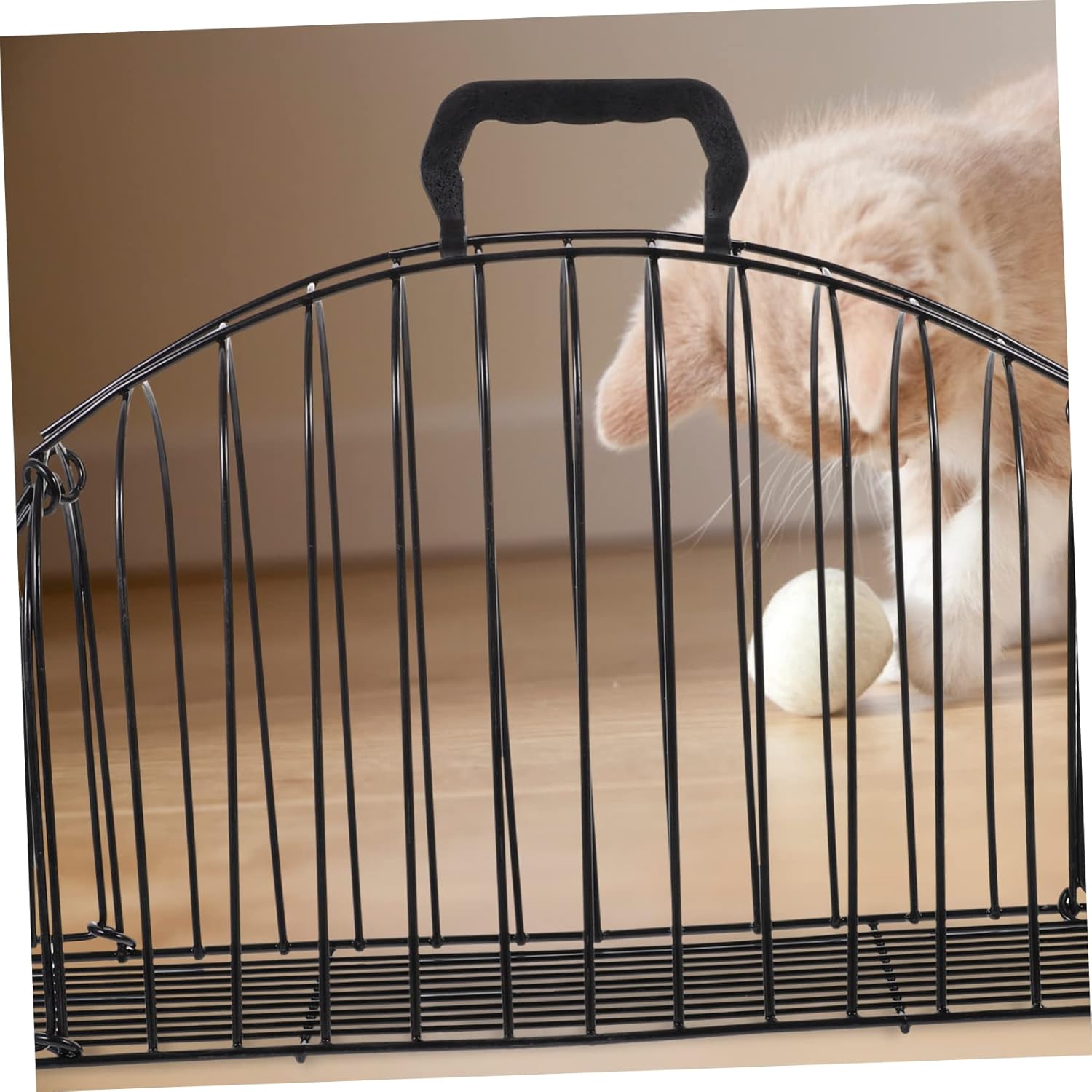 Scratch-Resistant Cat Grooming Cage Breathable Shower Cage for Cats and for Bathing Nail Trimming and Pet