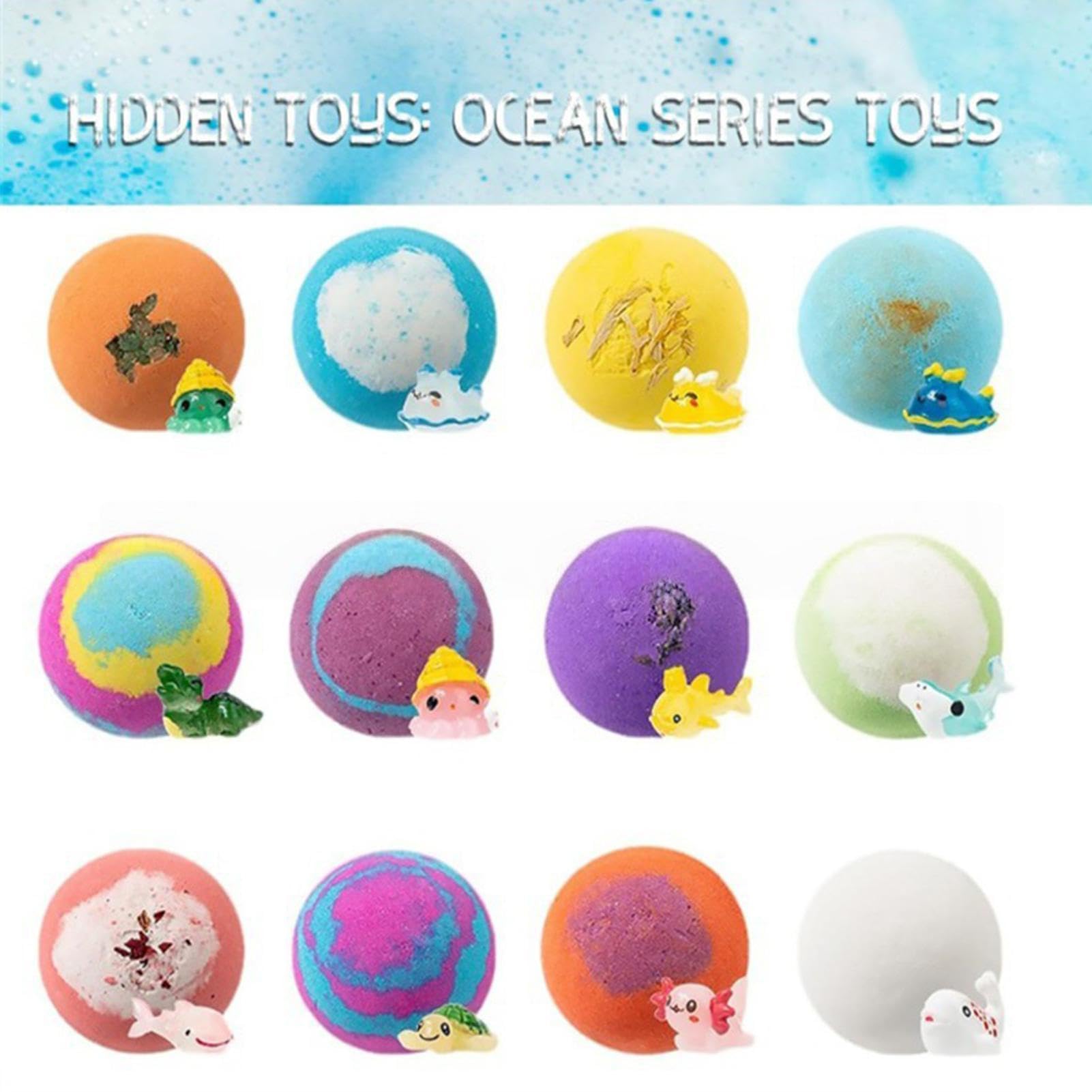 Juego de Baño con Sales Efervescentes Set de 12 Unidades: Juguetes