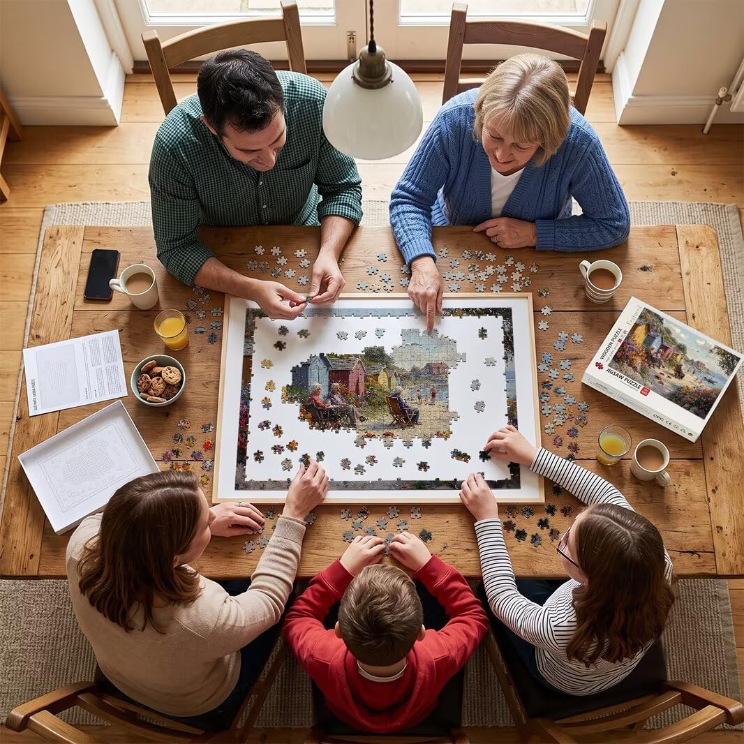 Puzzle 1000 Pezzi, Puzzle Paesaggi per Adulti, 70x50cm, Compact Box -4500