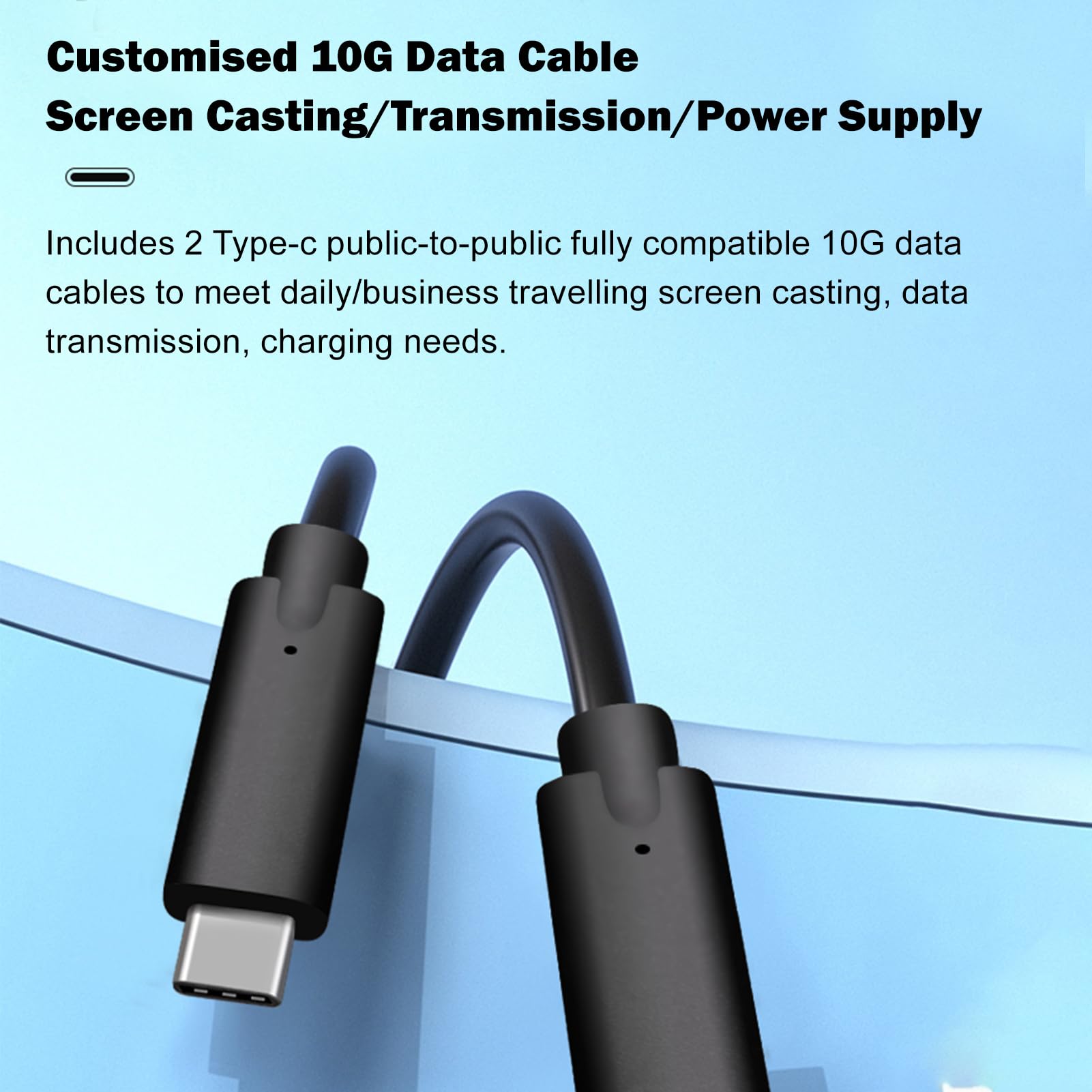 docooler Conmutador bidireccional USB-C Switcher USB C 2 Computer Switch KVM USB C Soporte 8K a 60Hz HDR 10Gbps Transferencia de Datos PD Carga 100W 2 Cables USB-C Incluidos Conecta La Pantalla