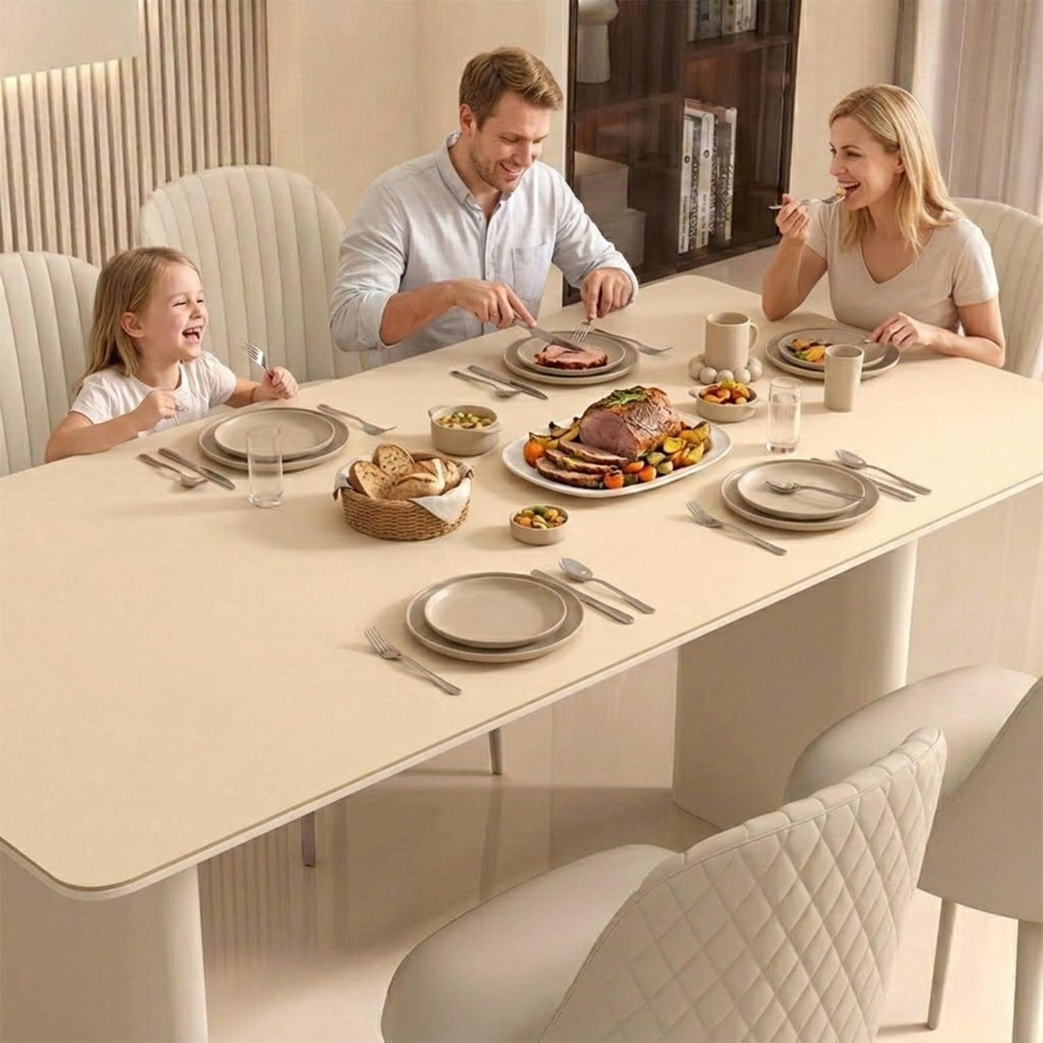 Tapis de Protection Silicone Plan de Travail Nappe imperméable et résistante à l'huile Antidérapant Résistant à la Chaleur pour Cuisine Multi-Tailles Personnalisable(Gris,80x150cm)
