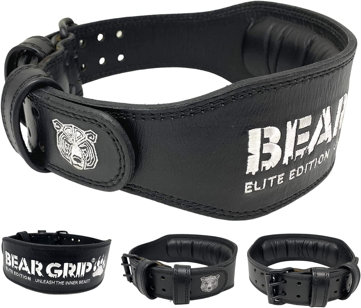 BEAR GRIP Power Belt Elite Edition Premium Double Pong Ceinture d'haltérophilie