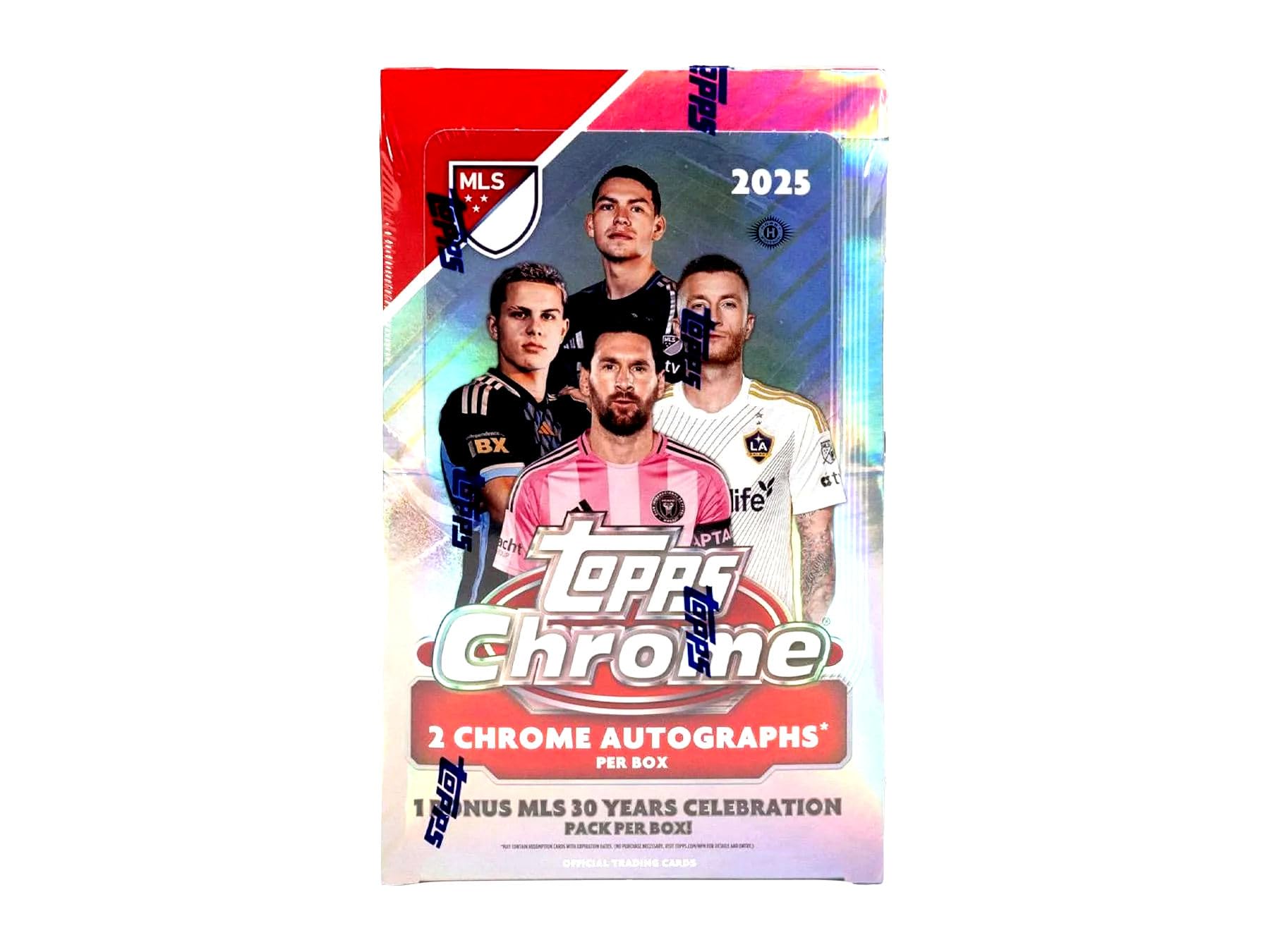 Amazon.com: 2025 Topps Chrome MLS Soccer HOBBY box (20 pks/bx