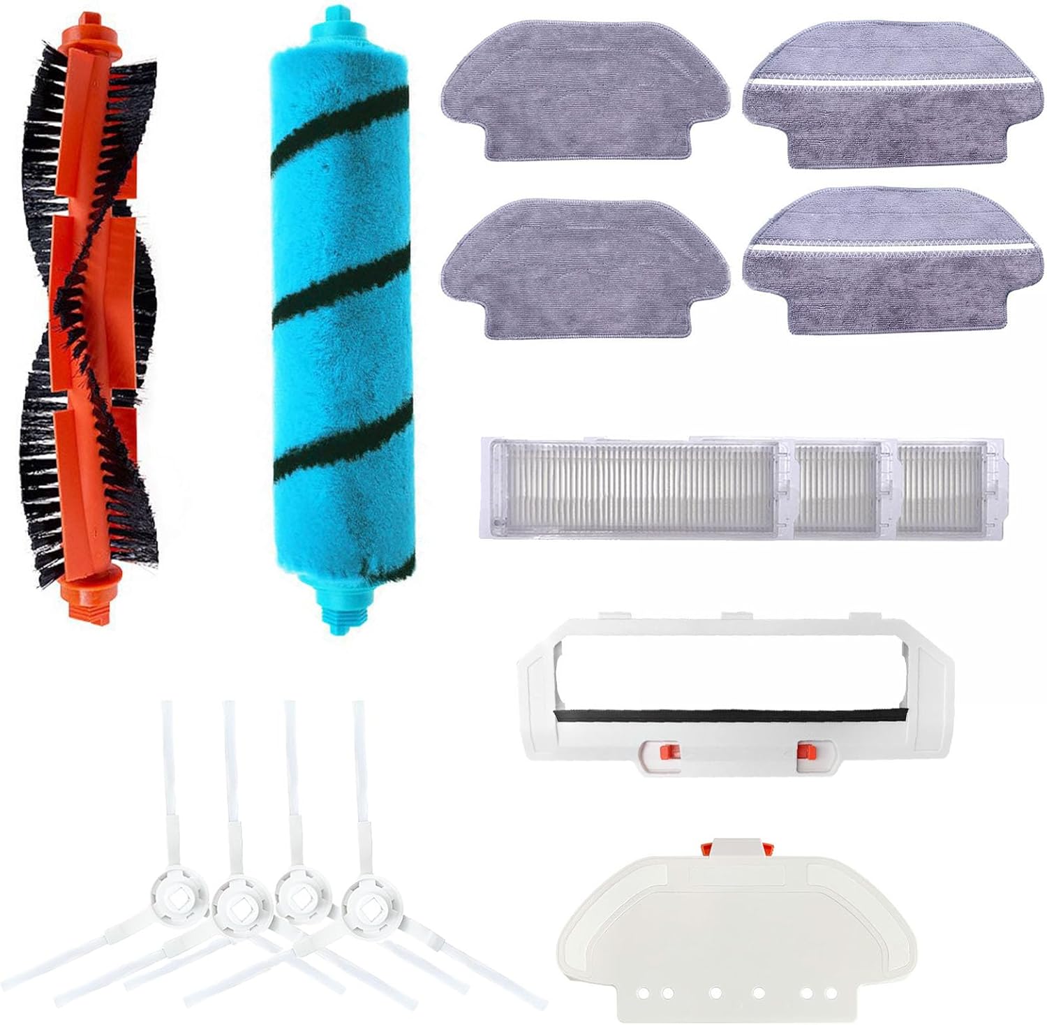 Vacuum Accessories Kit Compatible with Mijia 3C/ STYJ02YM, Sweeper Robot Vacuum and Mop Cleaner Replacement Parts (Set1, 15PCS)