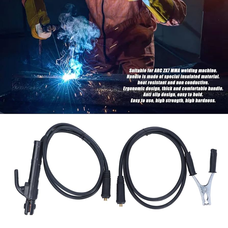 300A Welder Ground Cable Earth Clamp Set with 1.5m Cable for