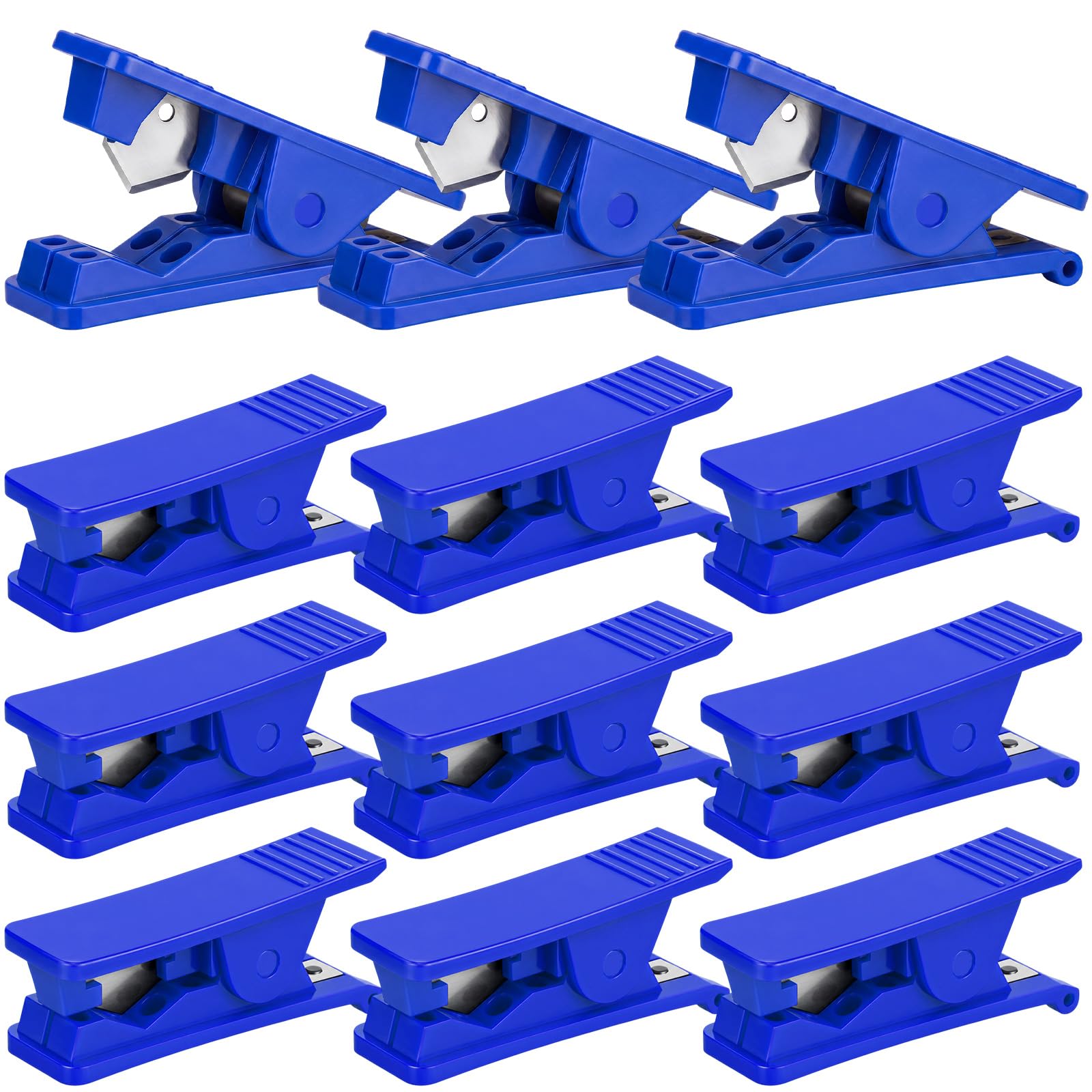 Mudder 12 Pieces PTFE Tube Cutter Plastic Tubing Hose Cutter Tool, Blue
