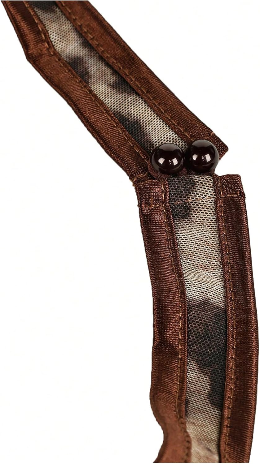 SweatyRocks Women's Y2K Corset Top Leopard Print Deep V Neck Halter Crop Tops Sexy Going Out Outfits - Image 5