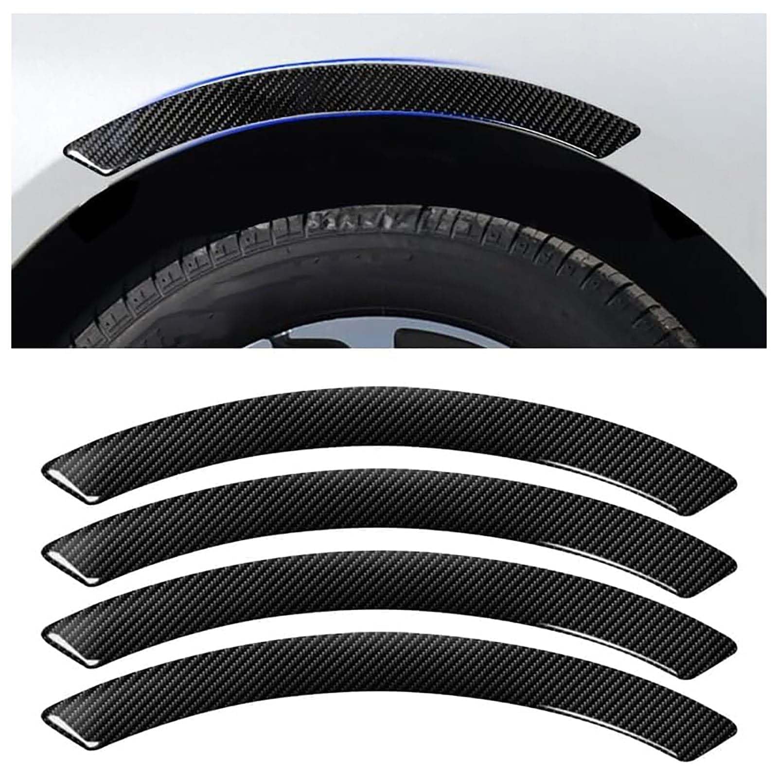 QZMREVKPD Car Wheel Arch Protector, for Mitsubishi Colt Z30 / Colt ClearTec 2004-2012 Wheel Eyebrow Bumper Strips,Anti-Rub Scratch-Resistant Flexible Flare Protective Trim