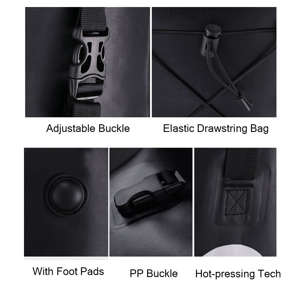ROCKBROS Hinterradtasche 100% wasserdichte Gepäckträgertasche Fahrrad Transporttaschen Taschen Mit Netztasche 27L