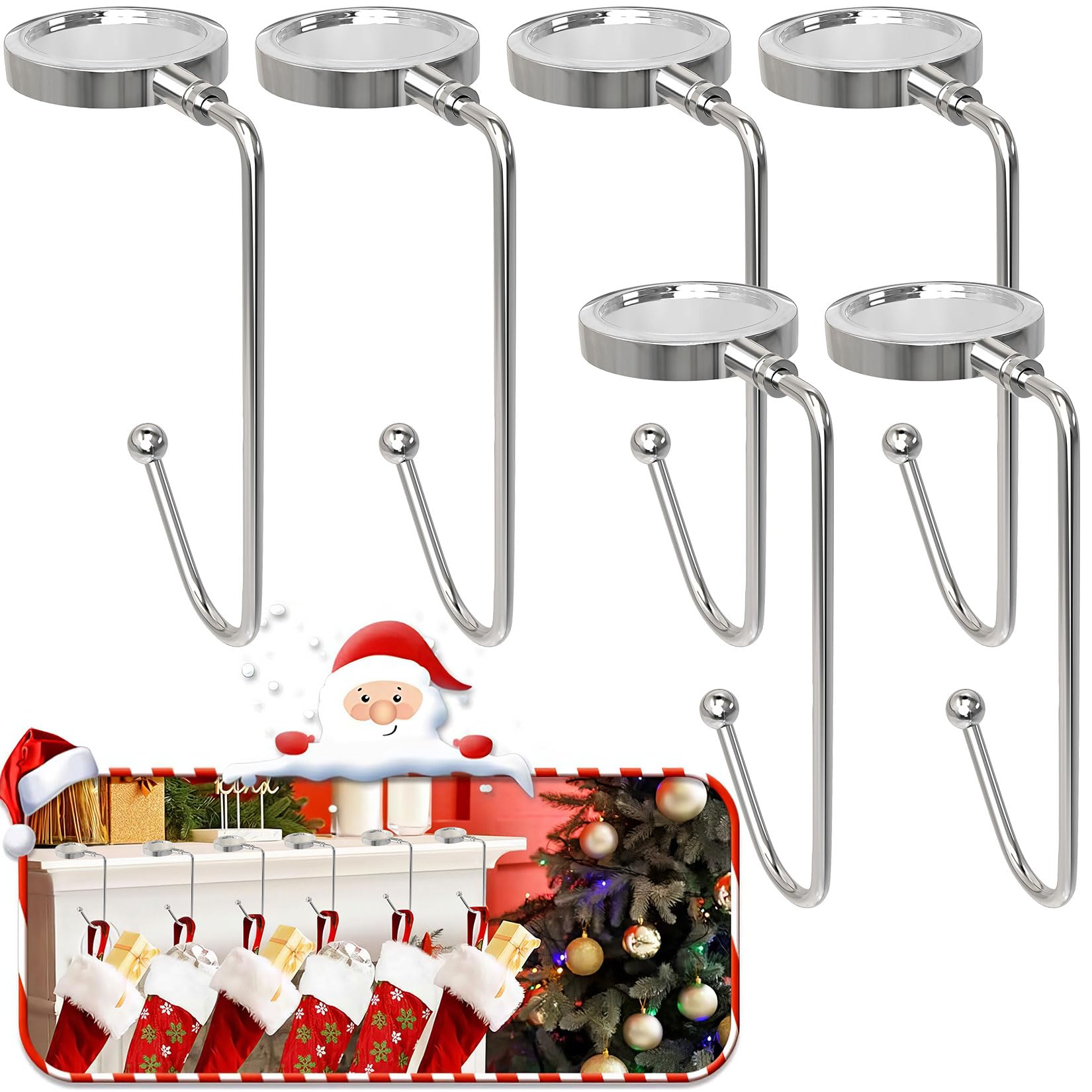 Christmas fireplace stocking decor product