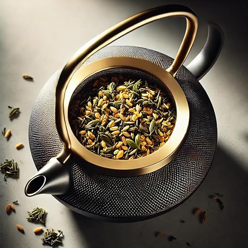 Vista 4 de One With Tea Té orgánico japonés Genmaicha con té verde matcha en hojas sueltas – Té Sencha premium de hoja entera con arroz integral tostado