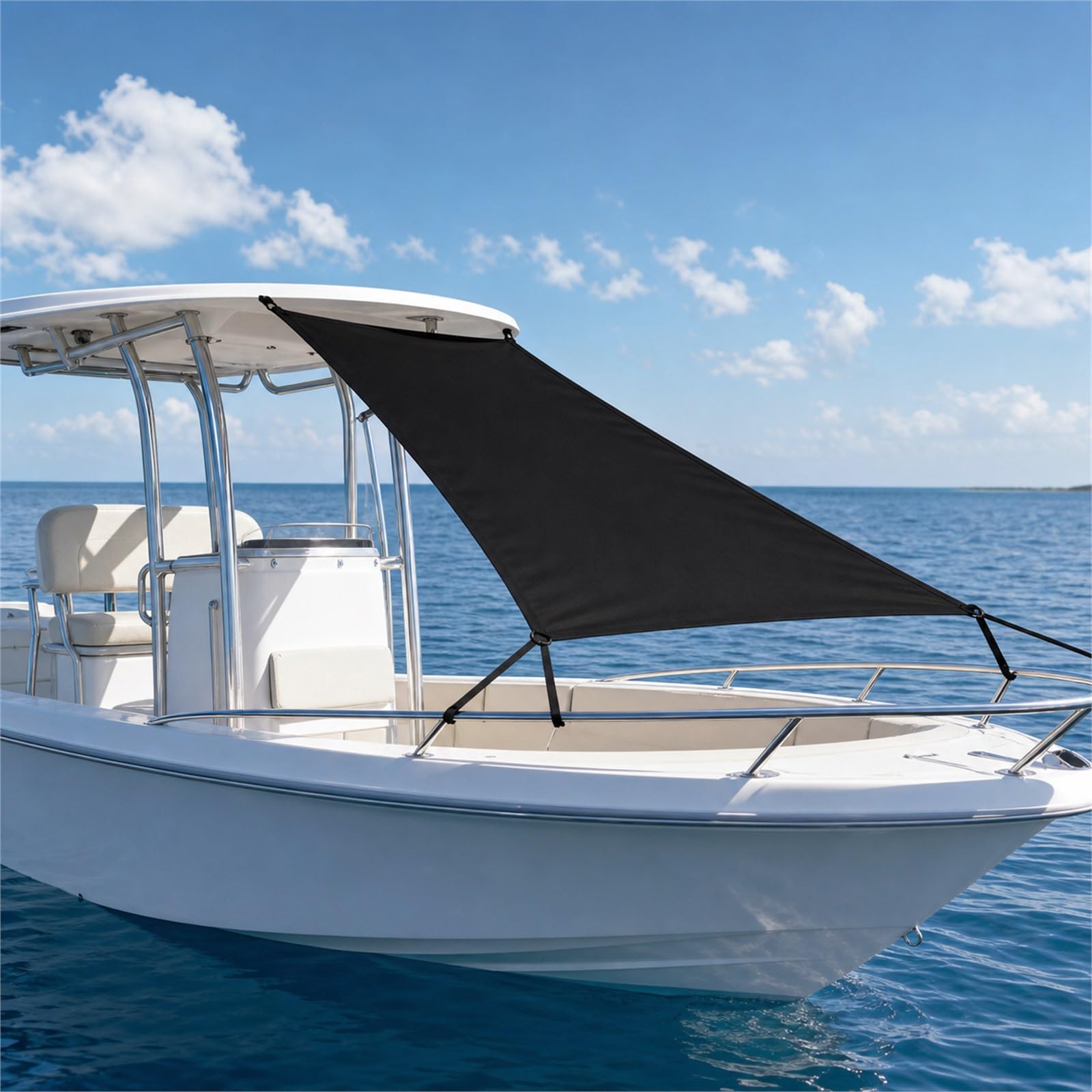 Estensione Tendalino A T,Tendalino per Prua,T Top Parasole per Barca,Tendalino Parasole per Gommone,Resistente Ai Raggi UV,per Yachts,Motoscafi E Barche da Pesca