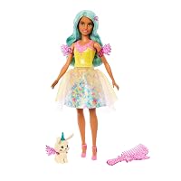 Barbie Un Tocco di Magia - Teresa, bambola con capelli fantasiosi e vestito da favola