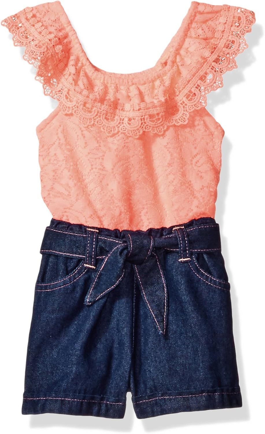Limited Too Girls' Big Sleeveless Denim Romper