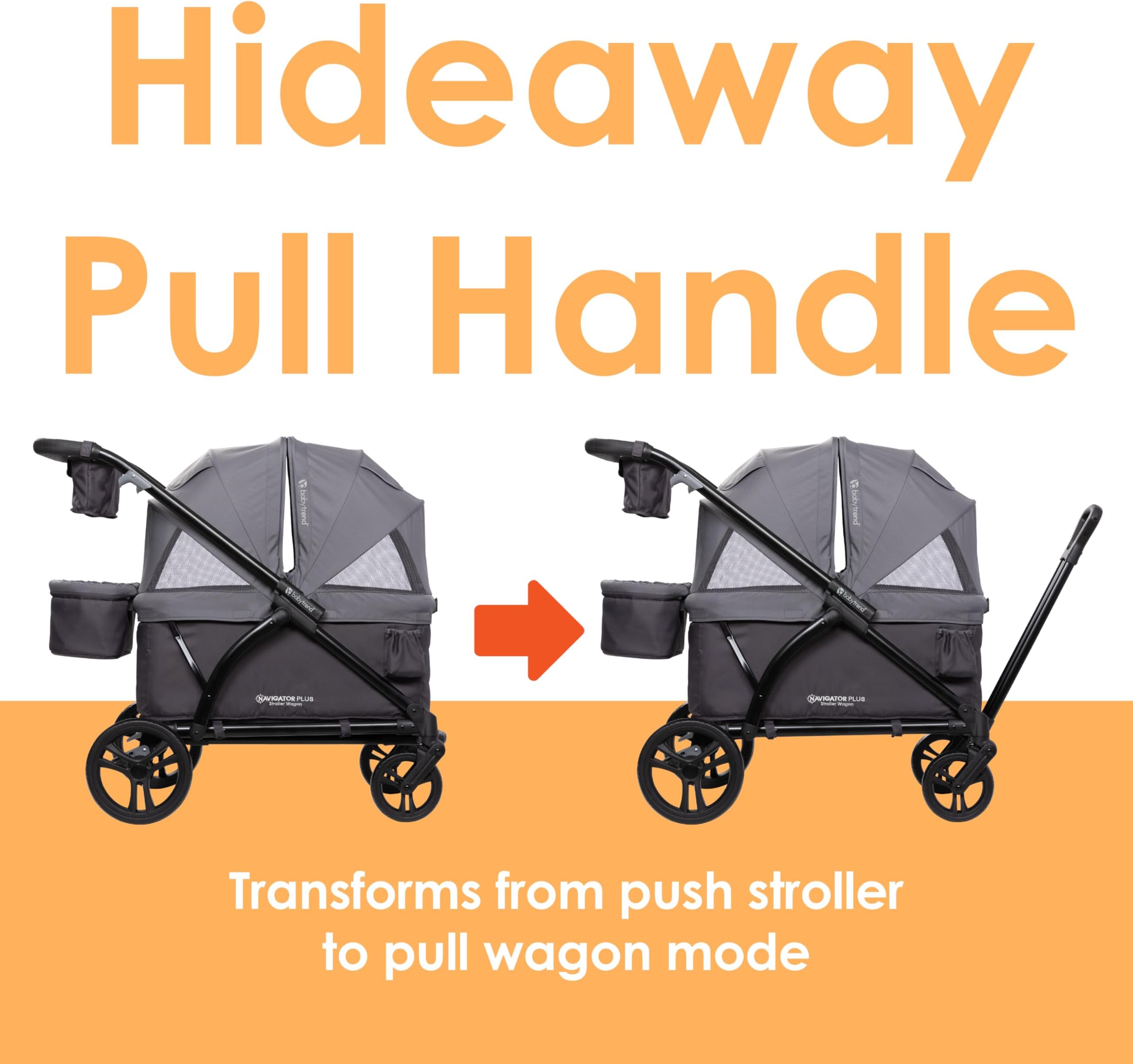 Baby Trend Navigator Plus 2-in-1 Stroller Wagon, Dash Plum