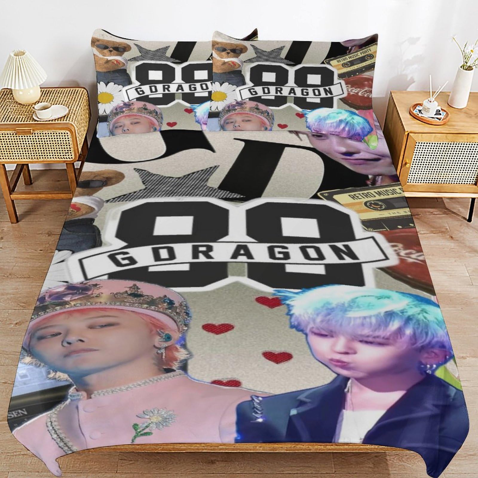 Amazon｜寝具カバーセット G-DRAGON シングル 3点セット 掛け布団