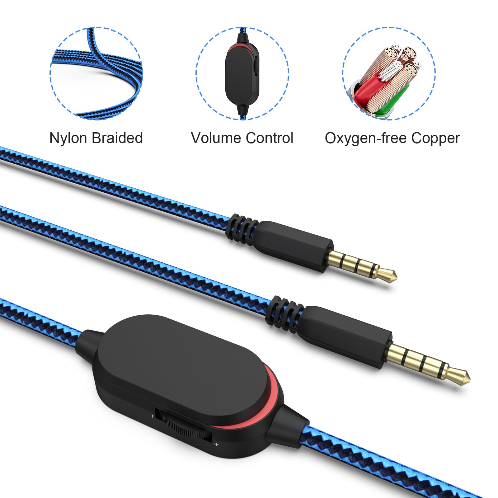 Amazon.com: Puiixur Replacement AW920H Gaming Headset Cable, Audio