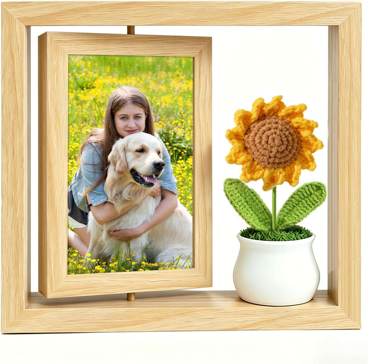 5x7 Pets Memorial Shadow Box Frame Dogs Memorial Picture Frame for Pets Paw Print Display Keepsake, Pet Memorial Keepsake Frames for Cats Dogs Pawprints, Memorial Sympathy Gifts for Loss of Dog Cat