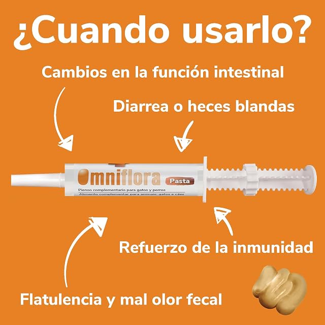 Foto 6 de 6 de Omniflora Hifarmax - Pasta Palatable 30 ml - Prébioticos y Probióticos para Perros