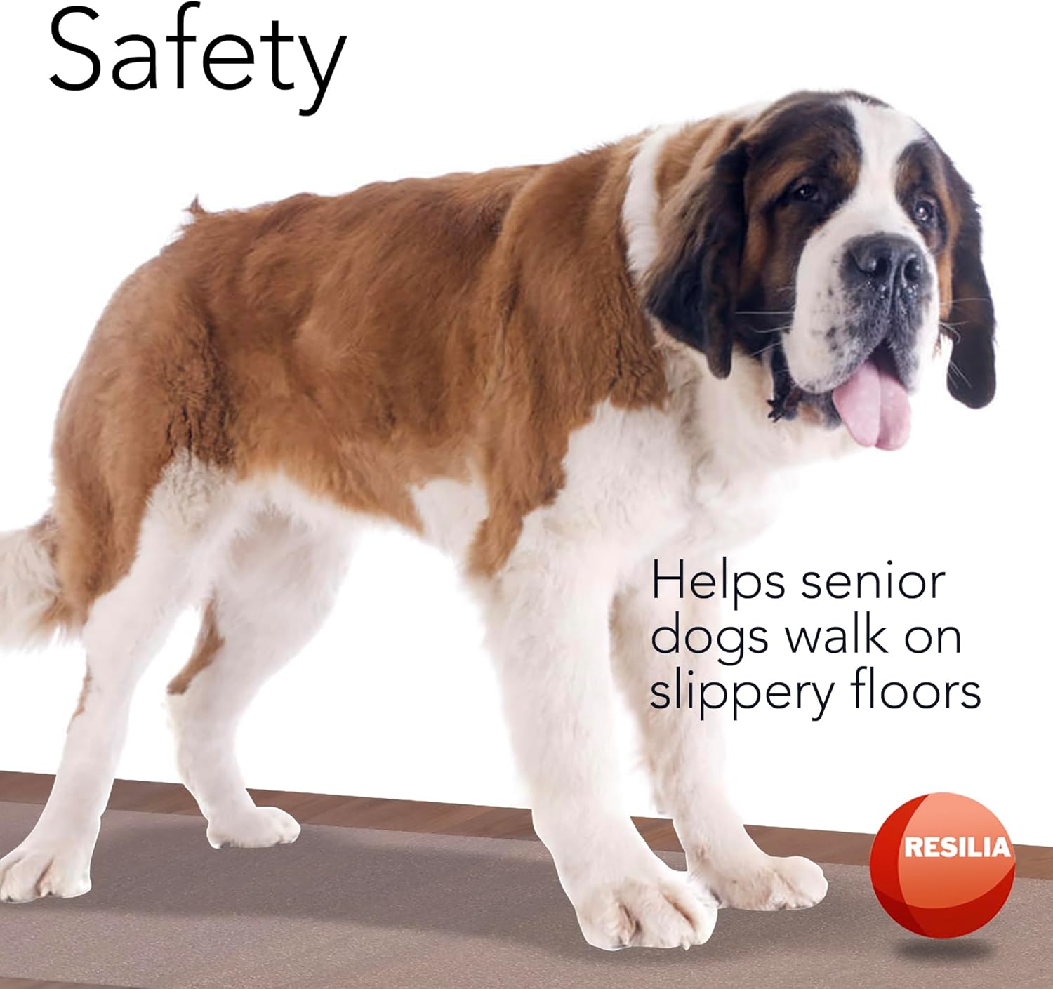 RESILIA Premium Clear Floor Protector Mat – Heavy-Duty Plastic Vinyl Covering for Hardwood, Tile, or Laminate Floors, Table, or Desk –American Modern Pattern 27" x 3' Waterproof Roll, Made in USA