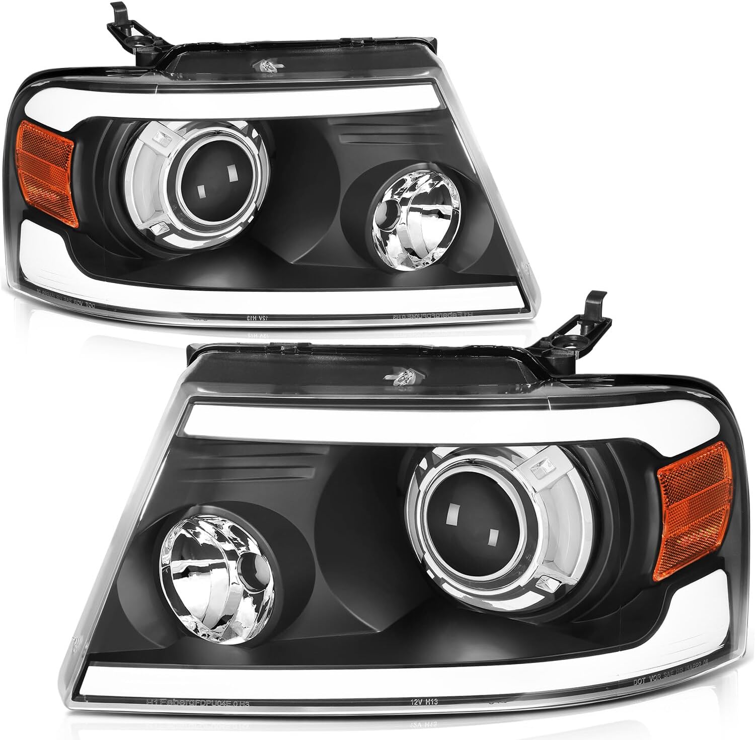 Lentes De Faro Transparentes (2 Uds.) Para BMW Serie 3 E46 2001-2005 – Reemplazo OEM 63126924043/63126924044