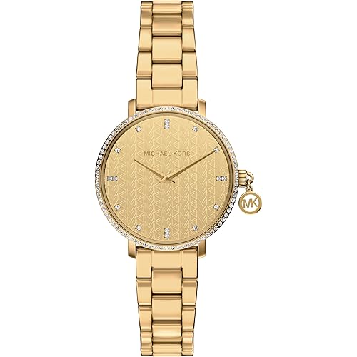 Michael Kors Women's Pyper Two-Hand Gold-Tone Stainless Steel Watch (Model: MK7572)