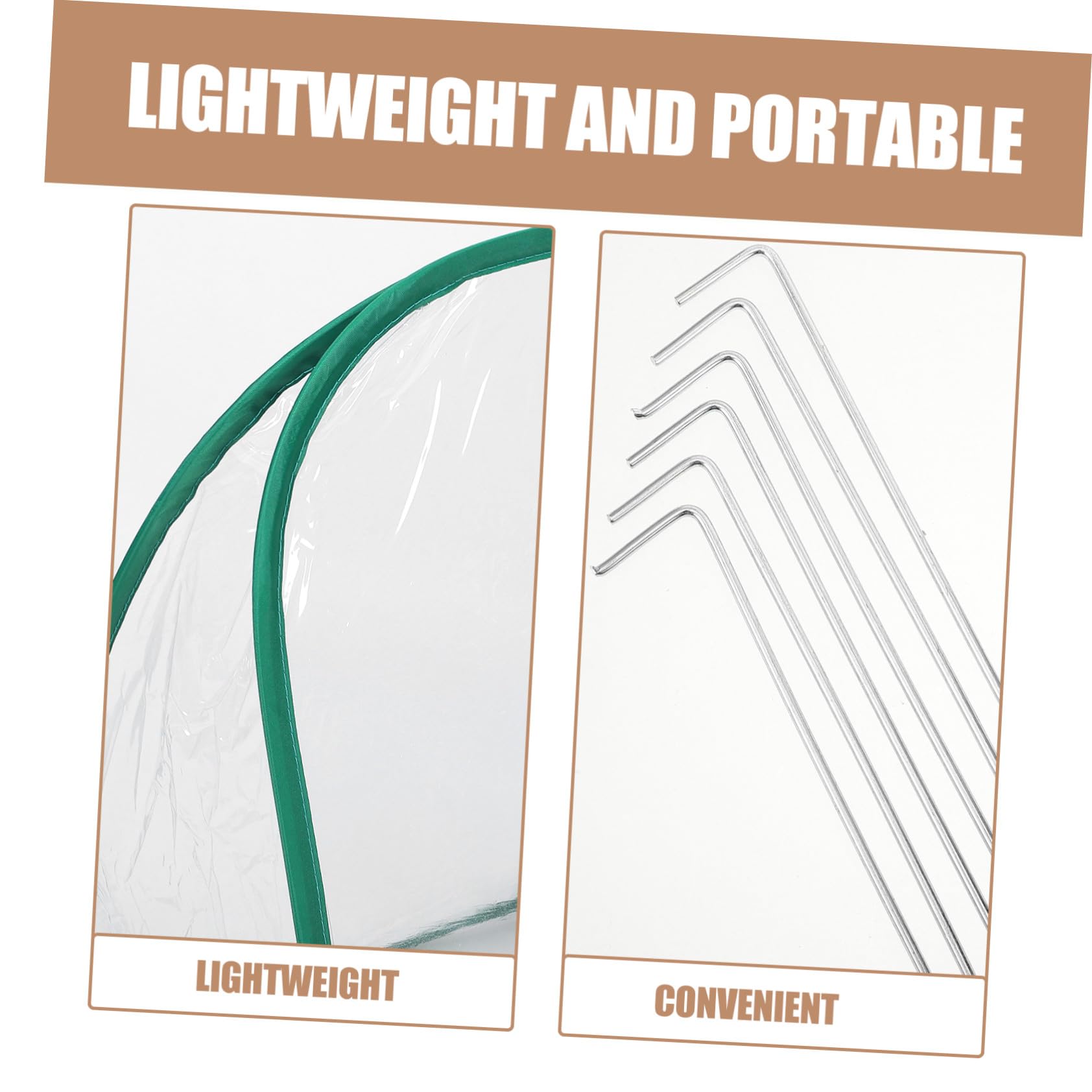 Supvox Faltbares Mini-gewächshaus Tragbares Blumenzelt Aus PVC-Material Kleines Pflanzengewächshaus Für Außenbereich Für Sukkulenten Und Kleine Pflanzen