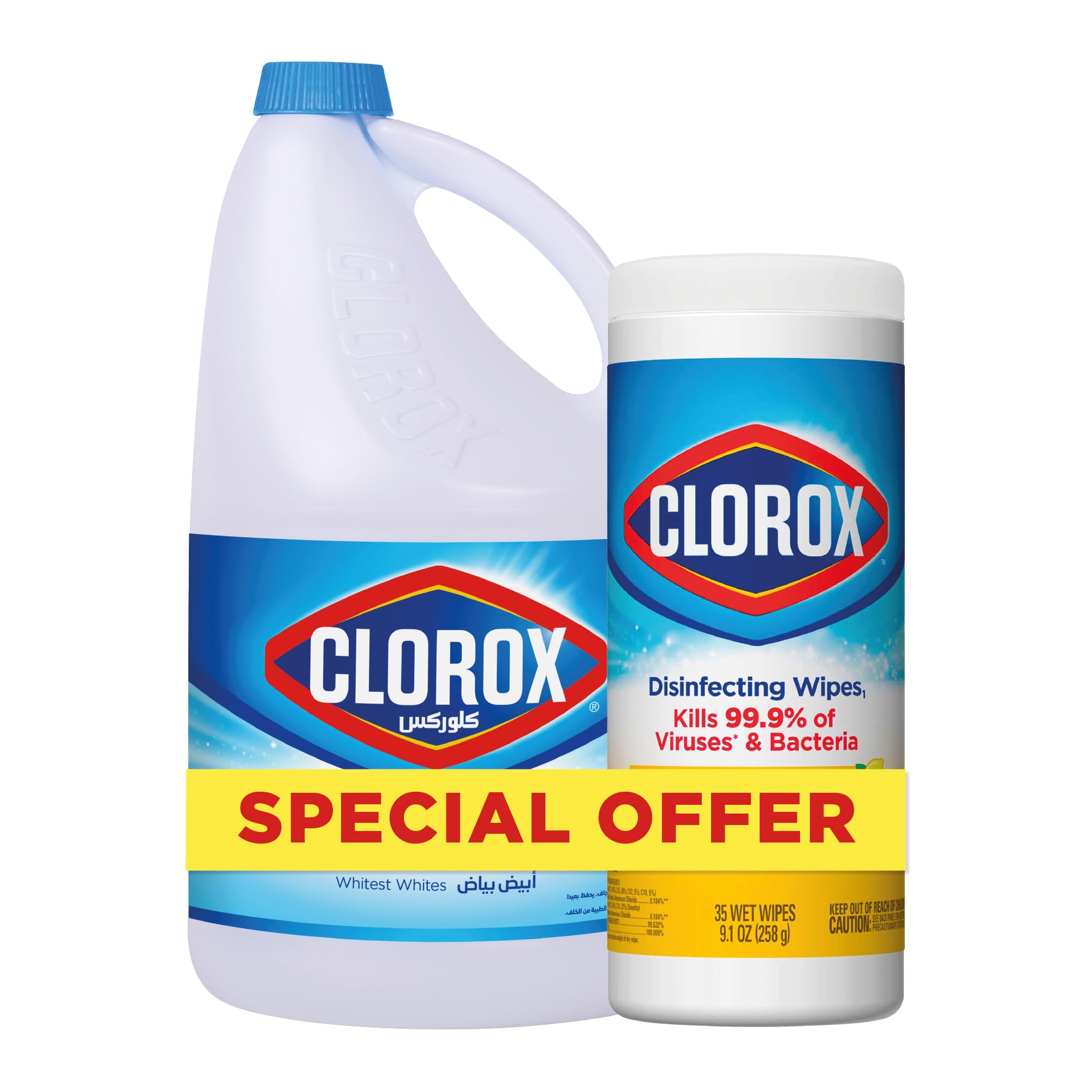 Buy Clorox Bundle of Bleach Liquid Original Scent 3.78L, and Clorox
