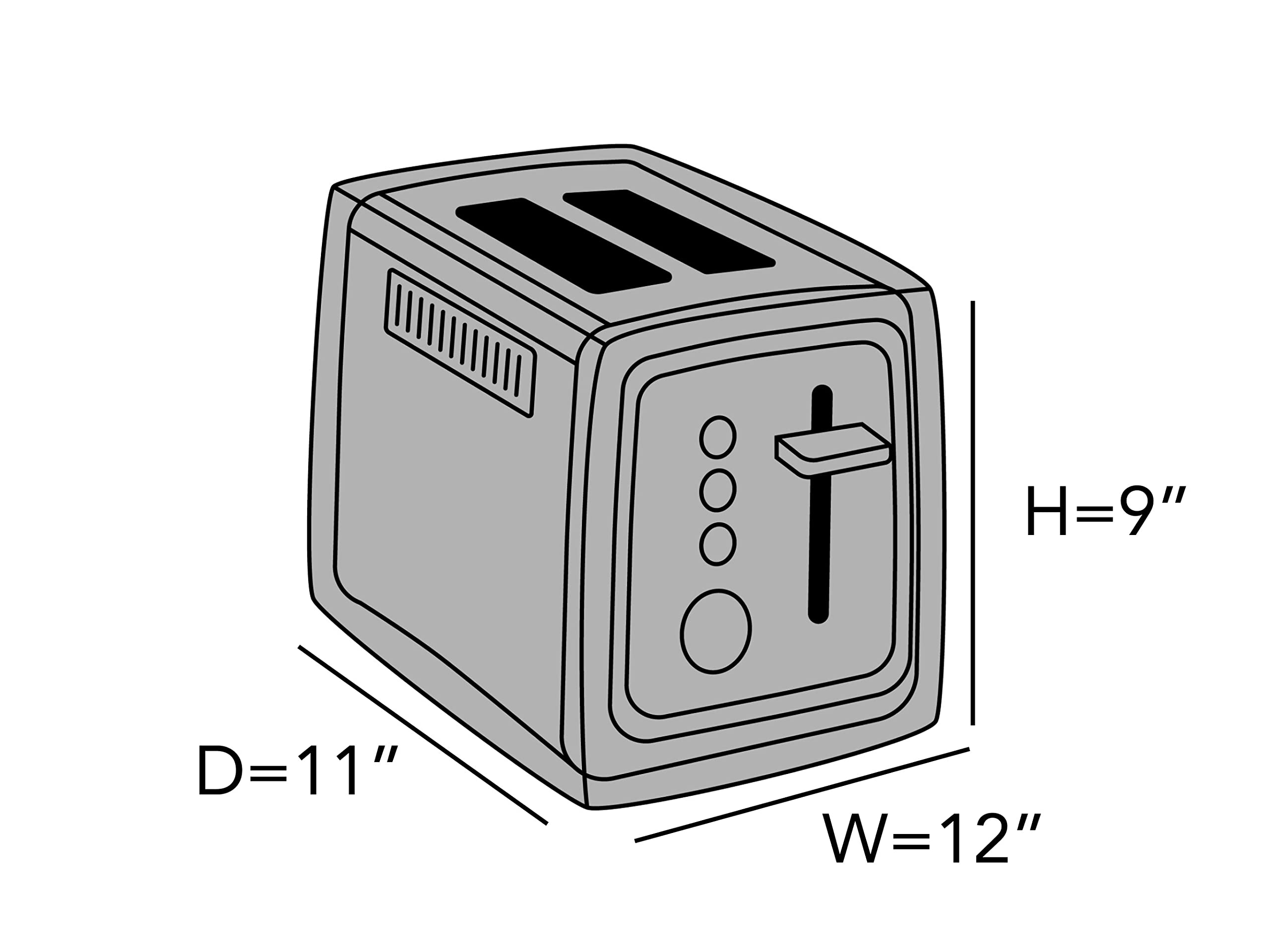 Covermates Keepsakes - Rectangular Appliance Cover - Dust Protection - Stain Resistant - Washable - Appliance Cover, Bronze
