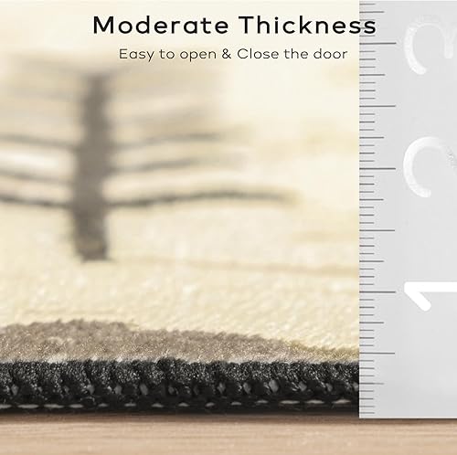 Miniatura 6 de Ashler - Alfombra abstracta para entrada, 2 x 3, alfombra abstracta moderna para sala de estar, dormitorio, cocina, comedor, oficina, decoración del