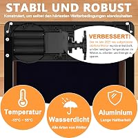 INNOLAND Automata Csirkeajtó - Extra Nagy Méretű, Időzíthető, Alumínium, Becsípődésgátlós, Vízálló Kijelzős, Akkumulátoros Tyúkól Ajtó Csirk 5