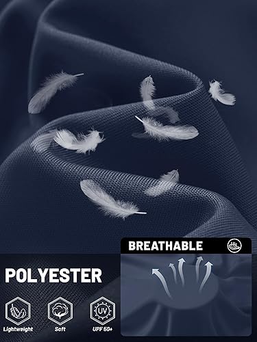 Miniatura 4 de TACVASEN Camiseta de protección solar UPF 50+ para hombre, manga larga, protección UV, ligera, camiseta de natación de secado rápido