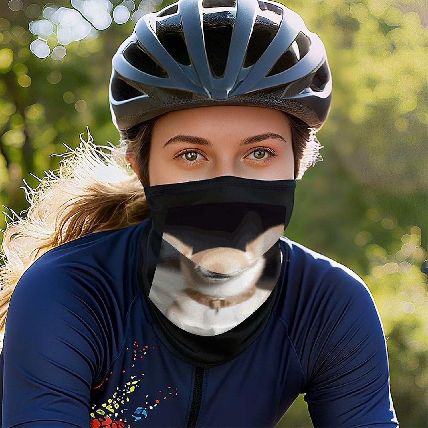 Cute Chihuahua Neck Gaiter Face Mask UV Protection for Men Women, Breathable Quick Dry Face Cover Bandana Outdoor Sports Balaclava Wind-Proof for Hiking Skiing Motorcycle Cycling
