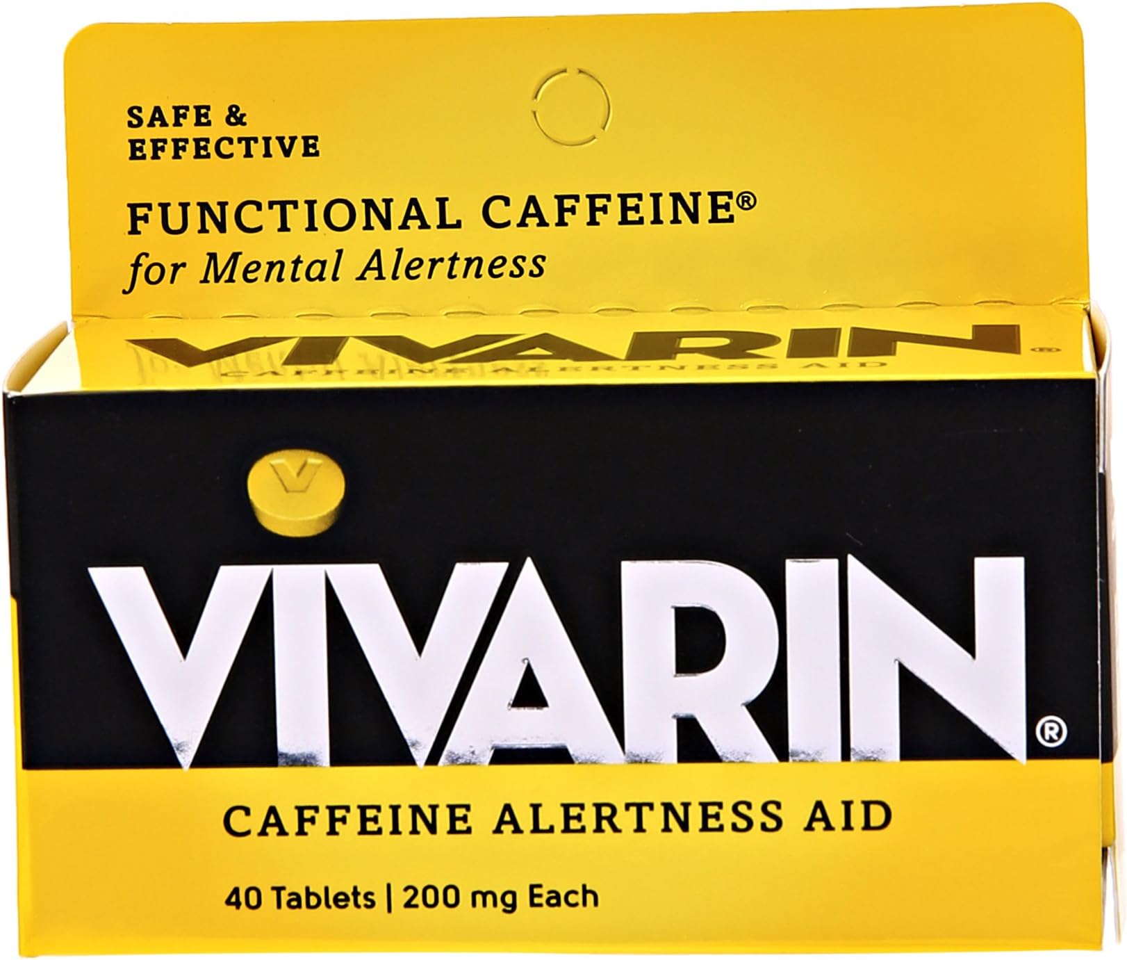 Caffeine Alertness Aid Tablets, 40 Count