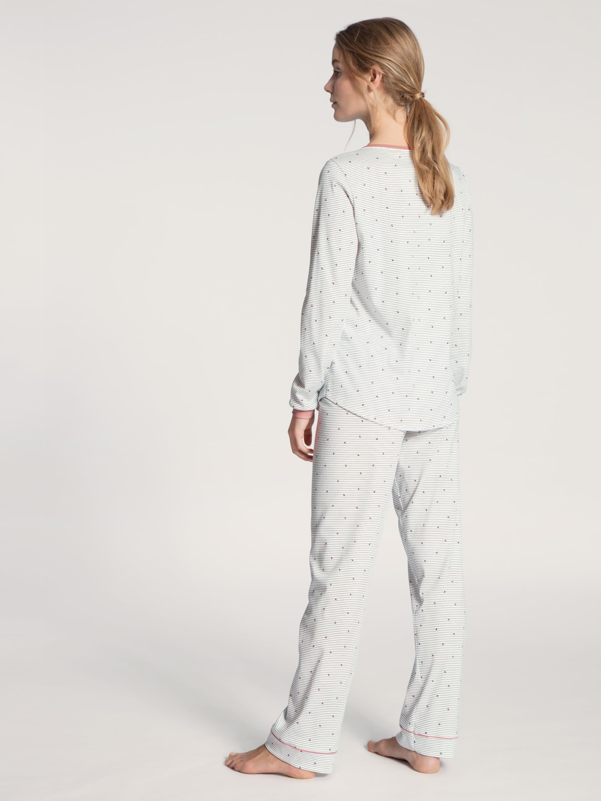 Calida Pyjama Manches Longues boutonné Sweet Dreams 100% Coton Interlock